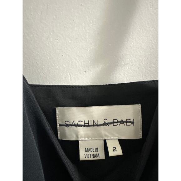 Sachin & Babi Black Midi Dress size 2 Missing one stone! - Picture 5 of 11